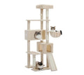 Cat Tree Tower, 65-inch Large Cat Tree, With Hammocks And Scratch Columns, A Comfortable And Fun Cat Jumping Platform Space