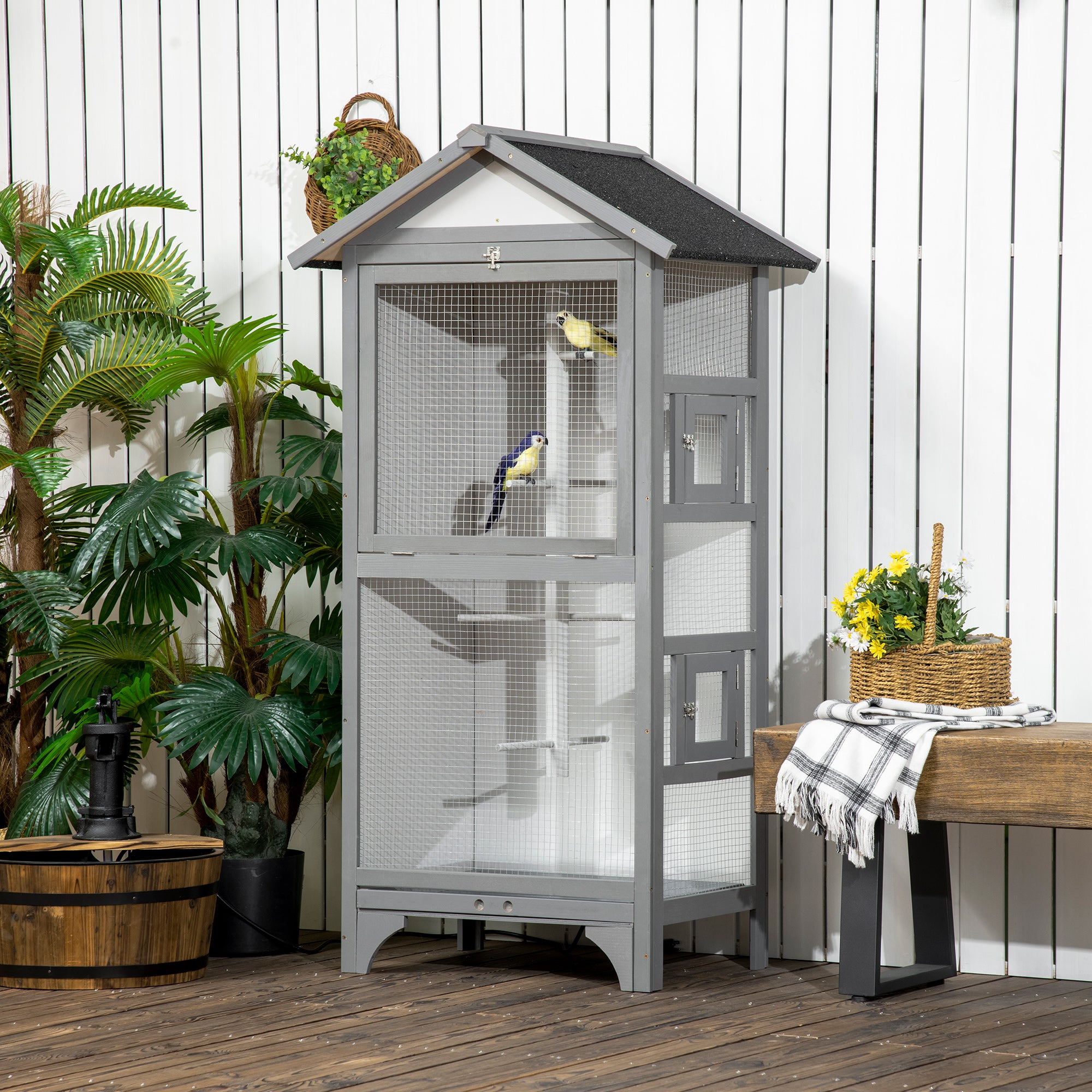 60" Outdoor Bird Cage for Finches